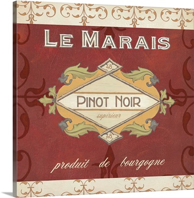 Burgundy Wine Labels I