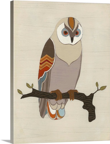 Chevron Owl I | Great Big Canvas