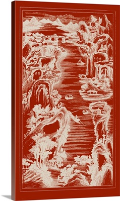 Chinese Bird's-eye View in Red I
