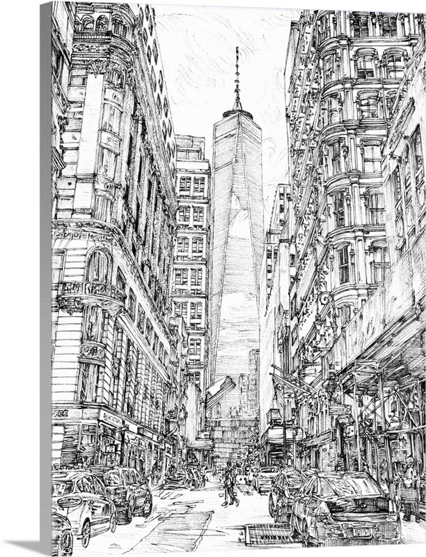 City in Black and White I Great Big Canvas