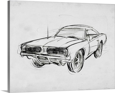 Classic Car Sketch IV
