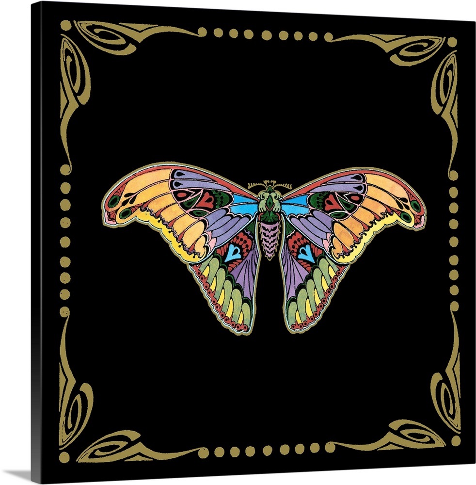 Cloisonne Butterfly Wall Art, Canvas Prints, Framed Prints, Wall Peels