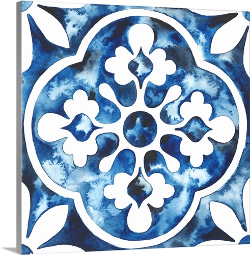 Cobalt Tile I | Great Big Canvas