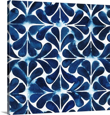 Cobalt Watercolor Tiles III