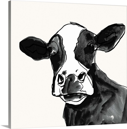 Cow Contour I | Great Big Canvas