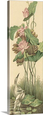 Crane and Lotus Panel I