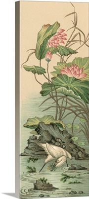 Crane and Lotus Panel II