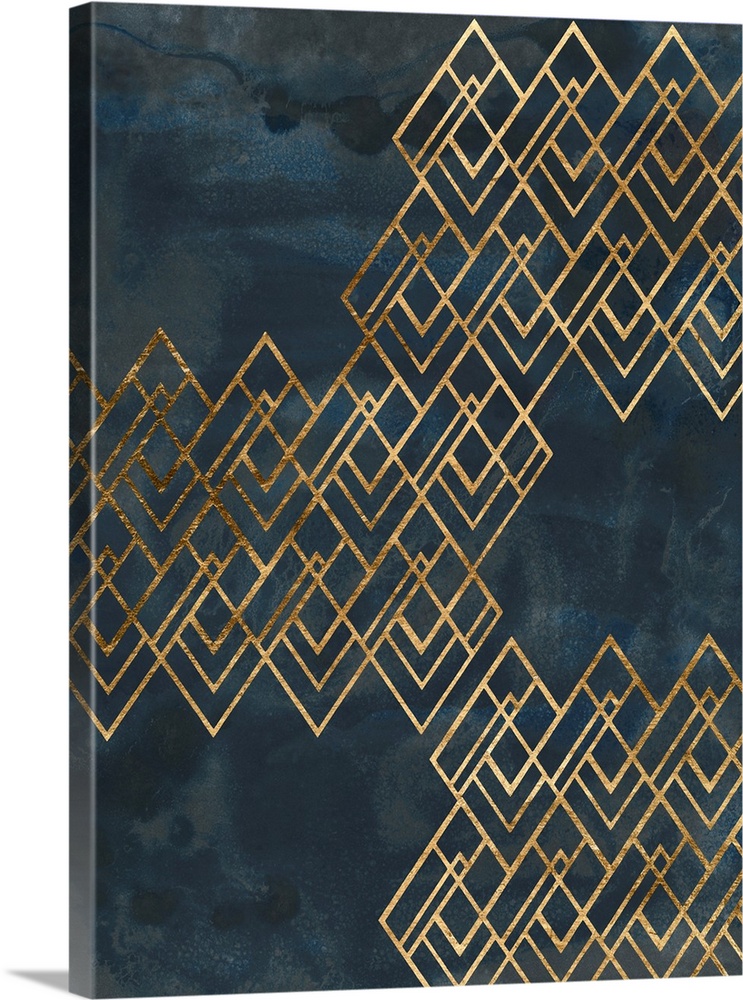 Deco Pattern In Blue I