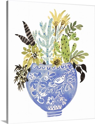 Delft Bird Vase