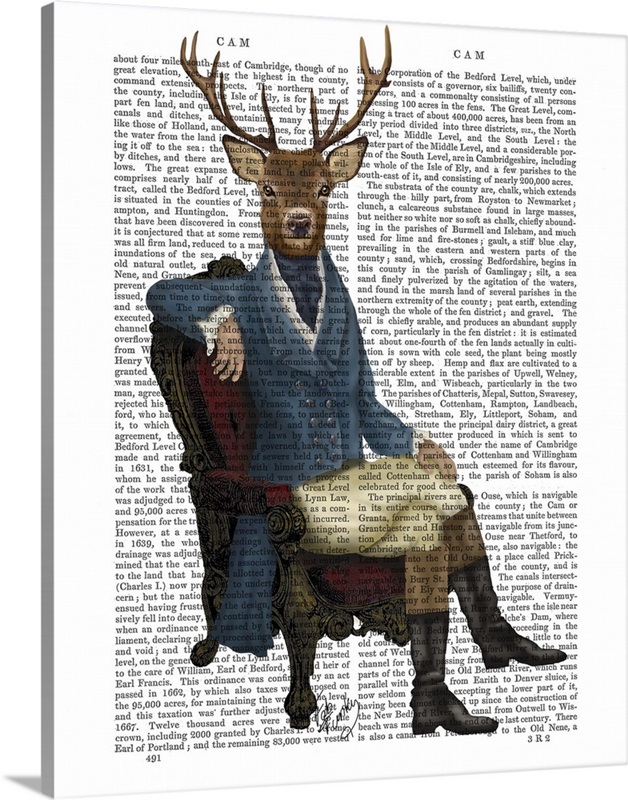 Distinguished Deer Full | Great Big Canvas