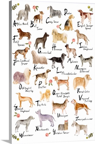 Dog Alphabet | Great Big Canvas