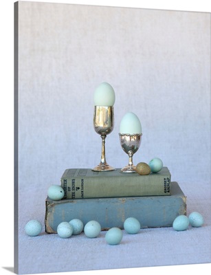 Egg Cups On Books