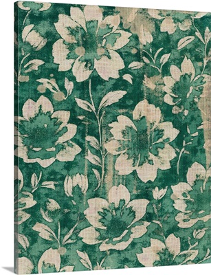 Emerald Floral Tapestry I