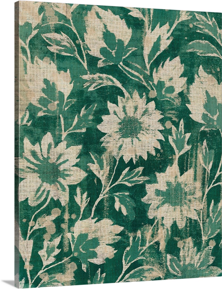 Emerald Floral Tapestry II