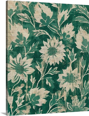 Emerald Floral Tapestry II