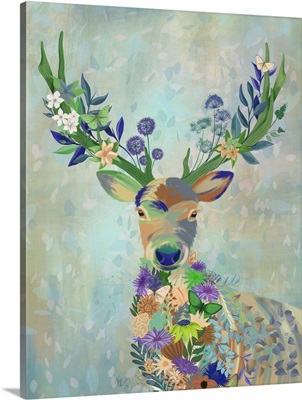 Fantastic Florals Deer, Portrait