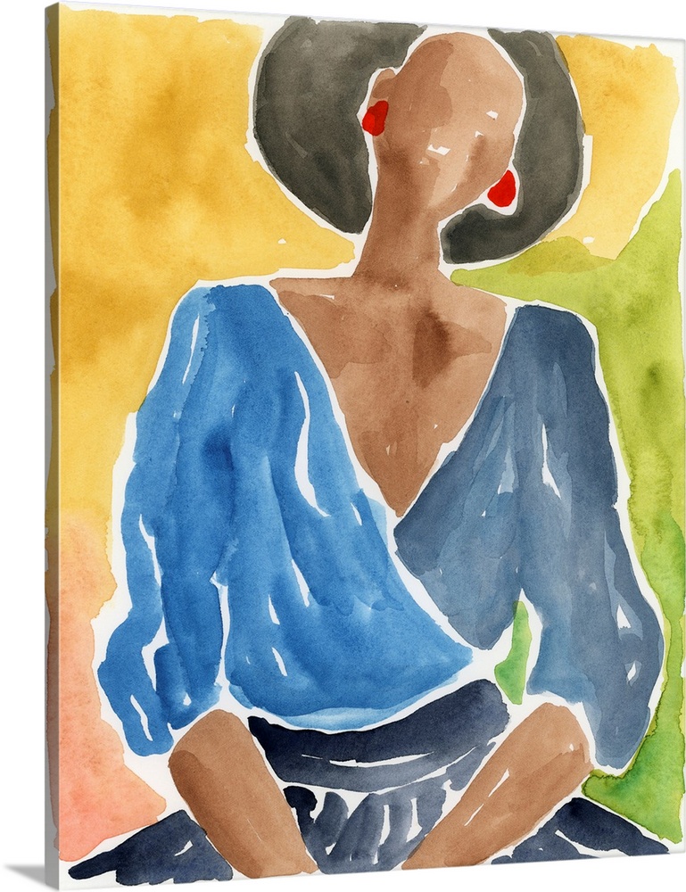 Fashion Plate Watercolor I