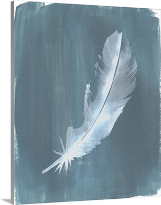 Feathers on Dusty Teal V