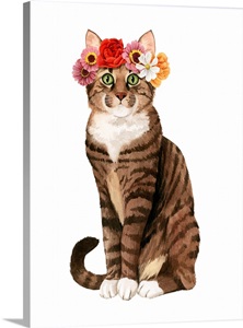 Flower Crown Cats II image thumbnail