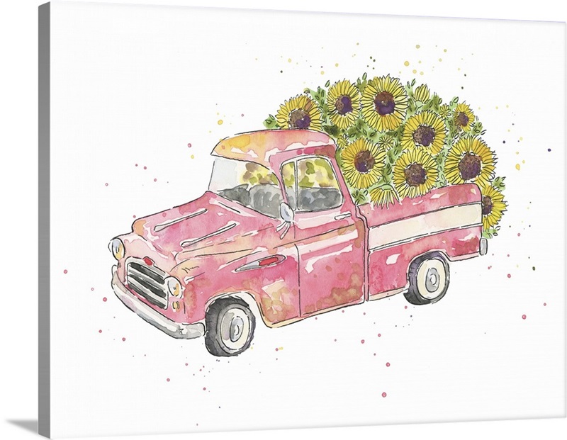 Flower Truck Iii Wall Art, Canvas Prints, Framed Prints, Wall Peels 