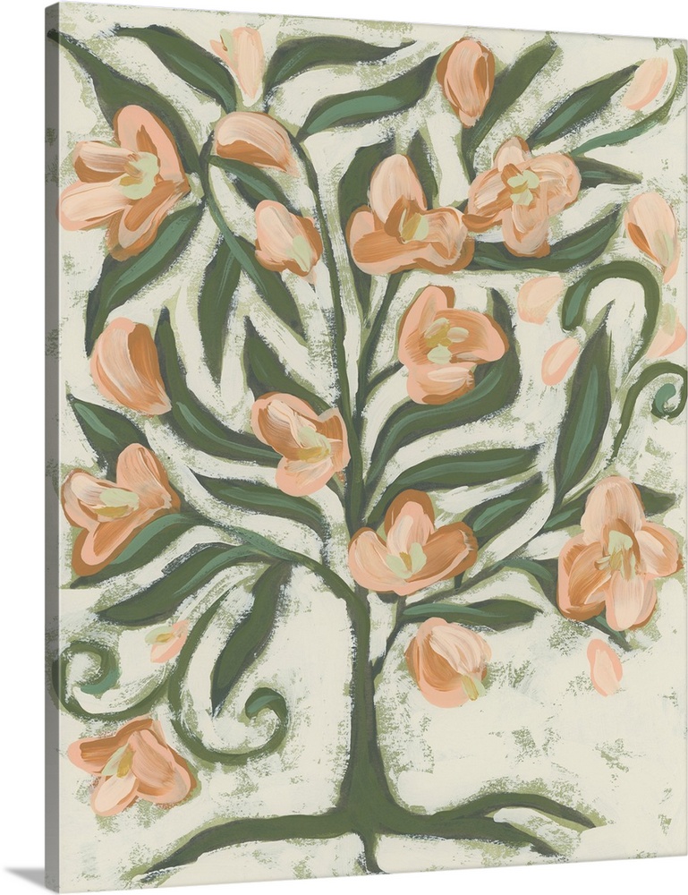 Folk Peach Blossoms II