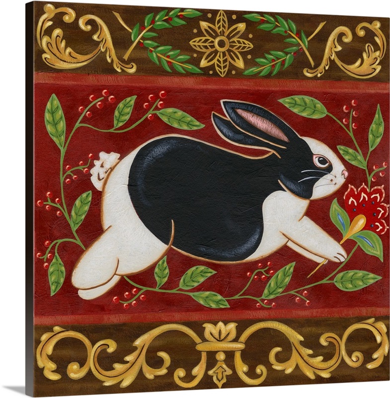 Folk Rabbit II Great Big Canvas