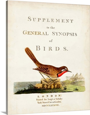 General Synopsis of Birds