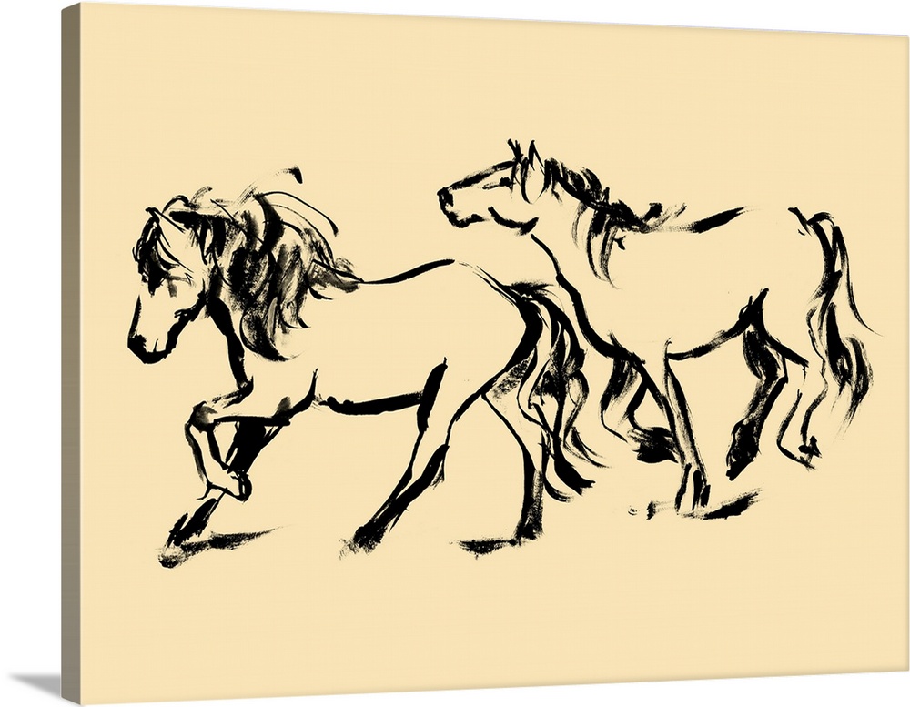 Gestured Horses In Motion IV