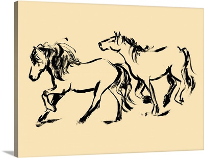 Gestured Horses In Motion IV