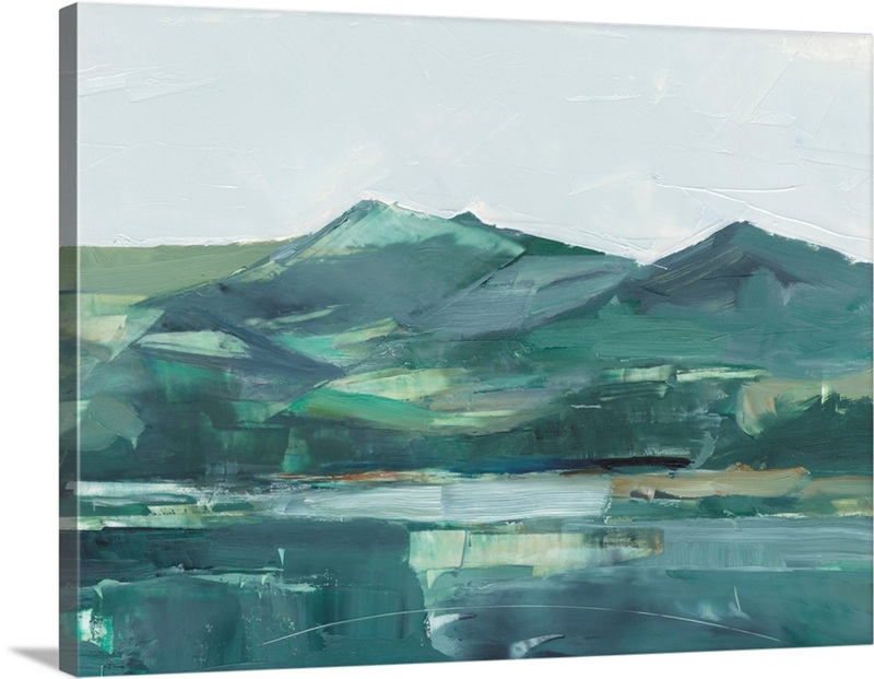 Green Grey Mountains II | Great Big Canvas