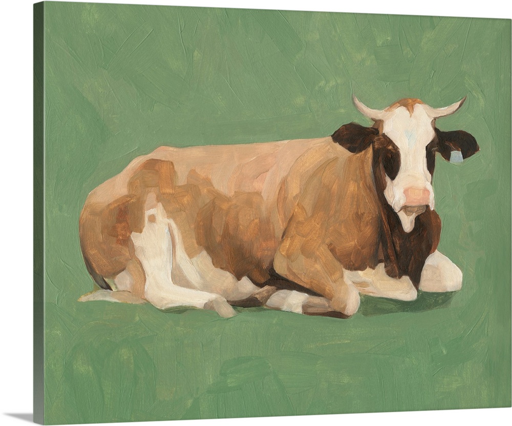 brown cow art