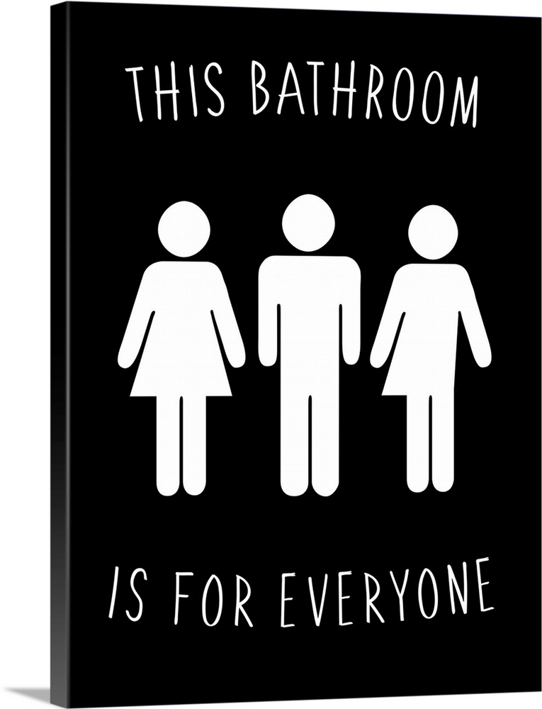 Gender-neutral bathroom sign.