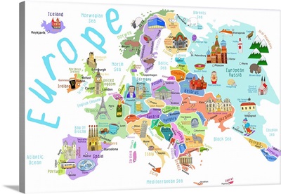 Illustrated Countries Of Europe