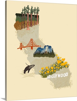 Illustrated State - California