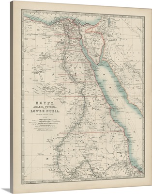 Johnston's Map of Egypt