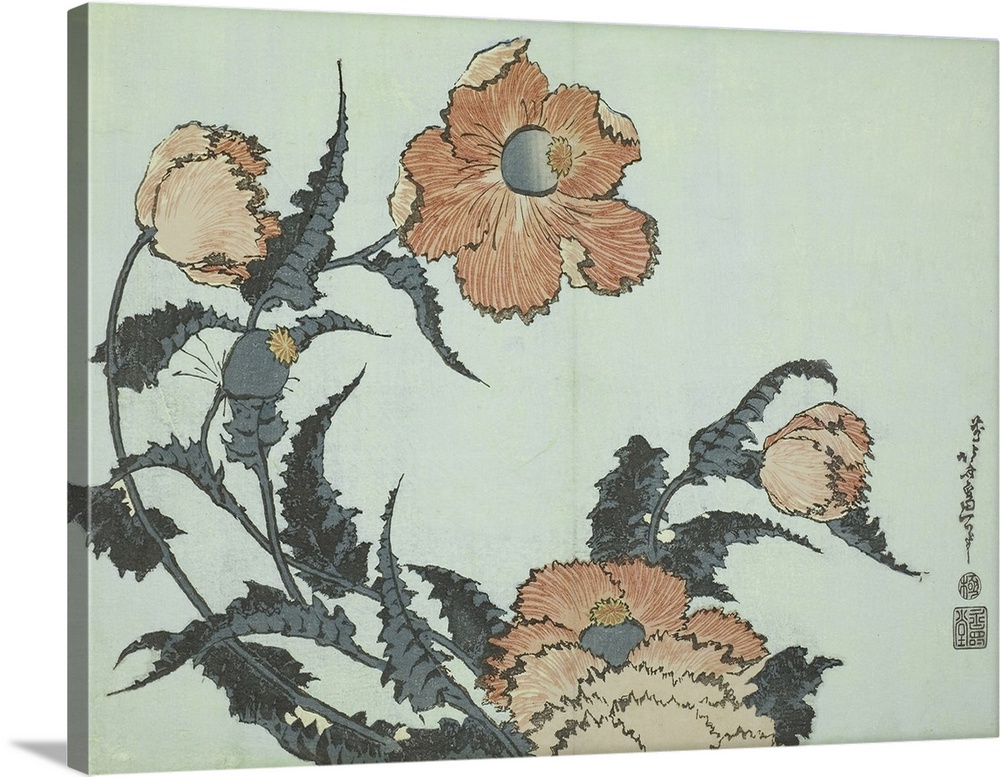 Katsushika Hokusai Floral I