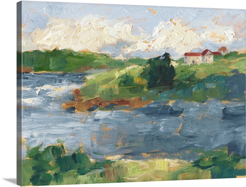 Lakeside Cottages IV | Great Big Canvas