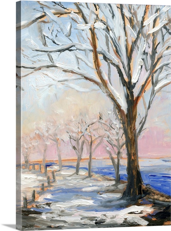 Lakeside In Winter | Great Big Canvas