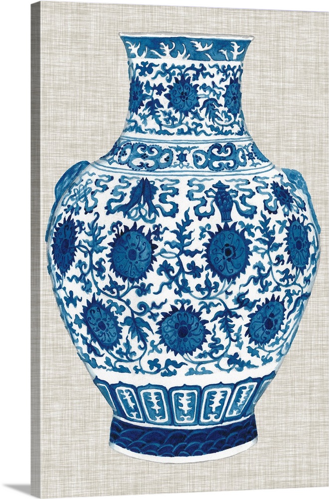 Ming Vase On Linen V