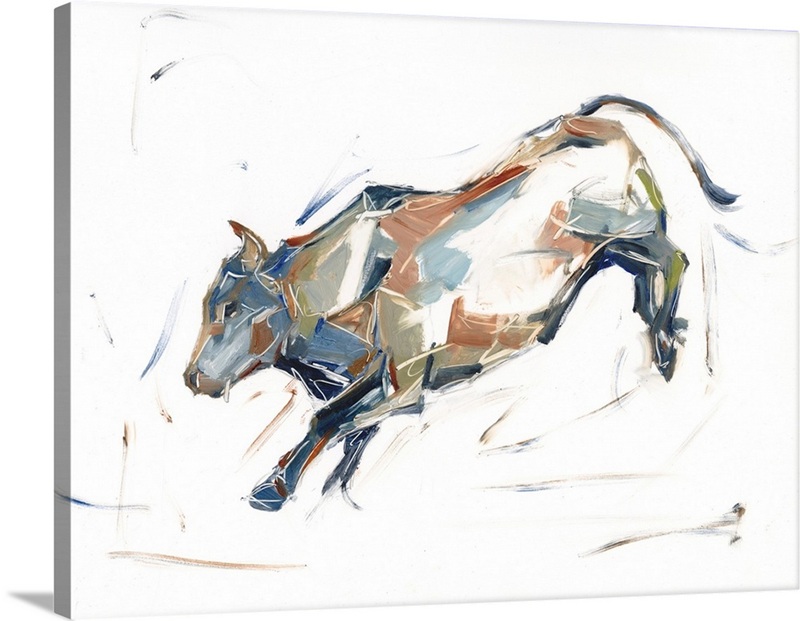 Modern Bull Study II | Great Big Canvas