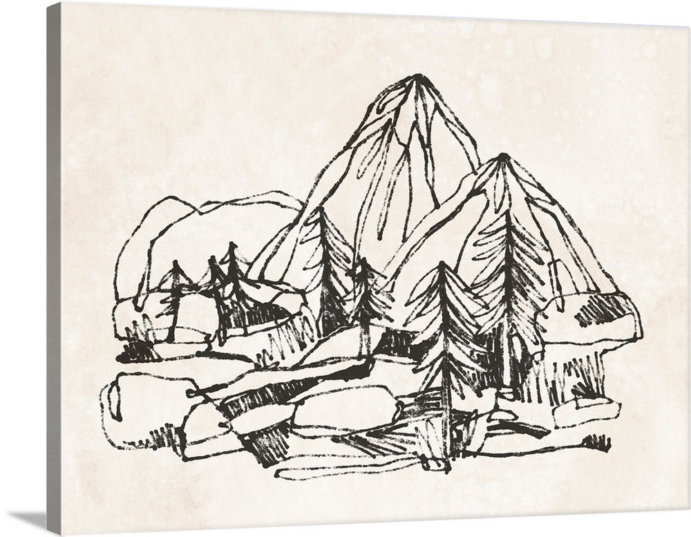 Mountain Contour Sketch II