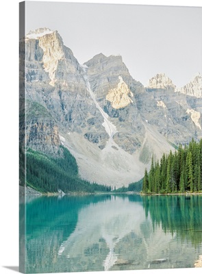 CALM LAKE Made in Canada 24x36” Canadian Rockies Road Framed Canvas - Save  27%