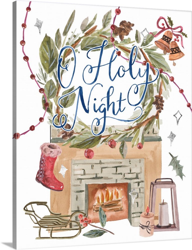 O Holy Night Solid Canvas Sign