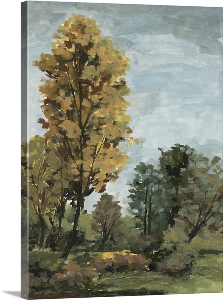 Ochre Autumn Meadow I
