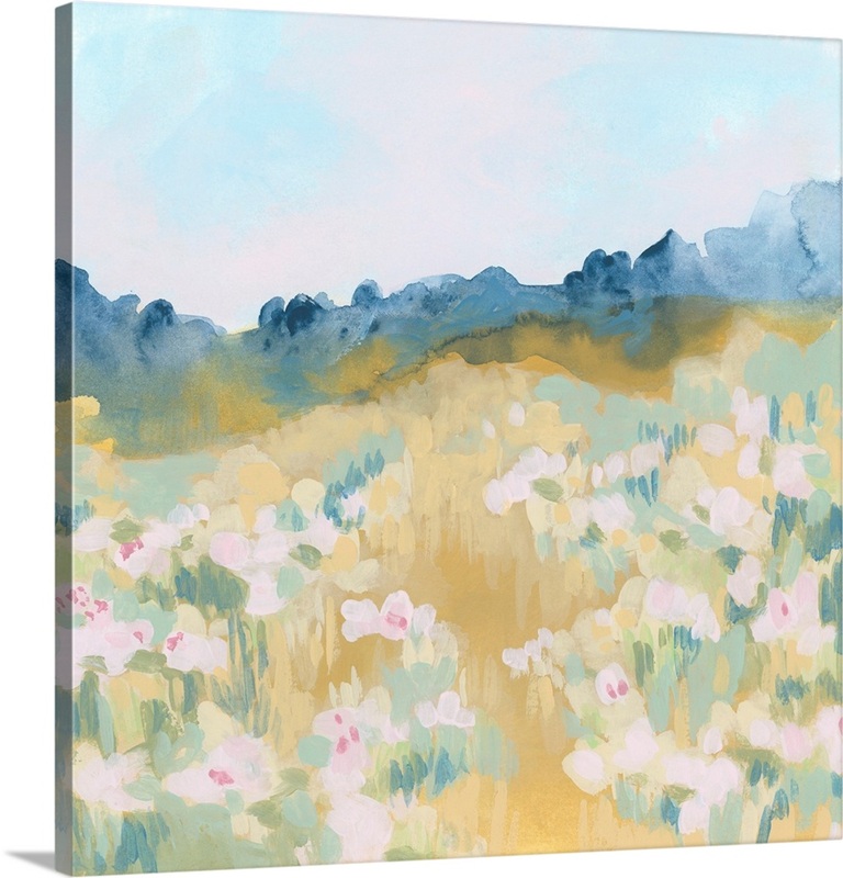 Ochre Flower Field II | Great Big Canvas