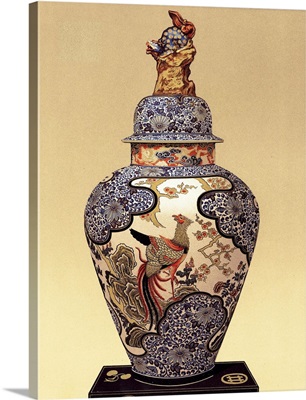 Oriental Blue Vase I