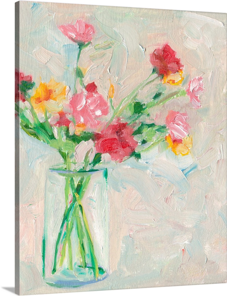 Painterly Soft Bouquet I