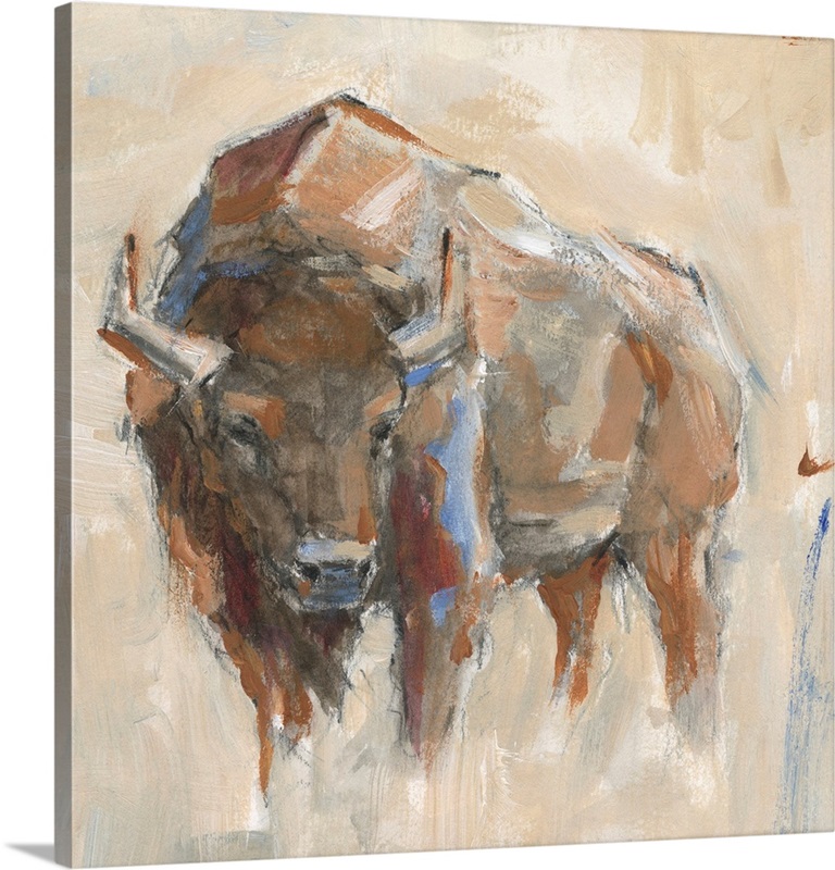 Pastel Bison II | Great Big Canvas