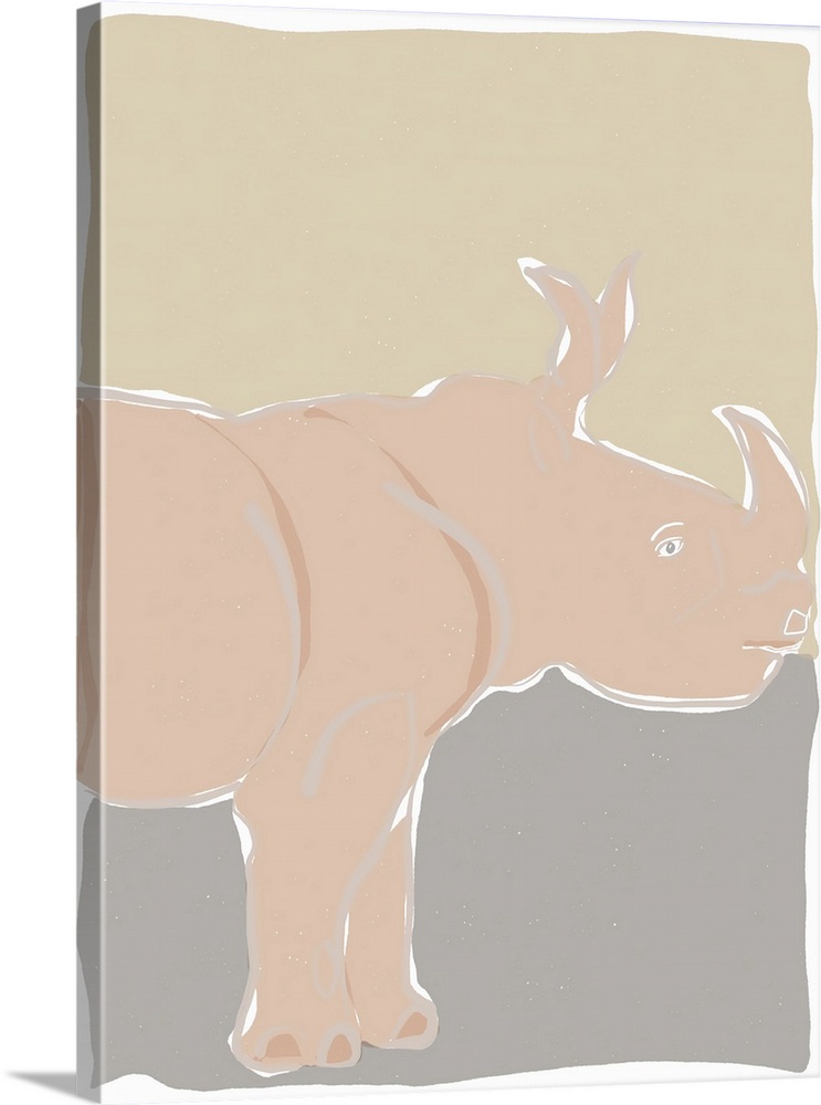 Pastel Zoo I Wall Art, Canvas Prints, Framed Prints, Wall Peels Great