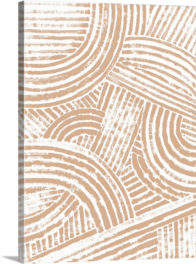 Pattern Maze In Apricot I